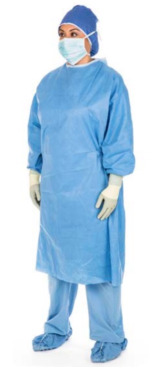 Gown Surgical Fabric-Reinforced with Towel Astound® X-Large Blue Sterile AAMI Level 3 Disposable (1/EA 20/CS) by Cardinal  ID 9541